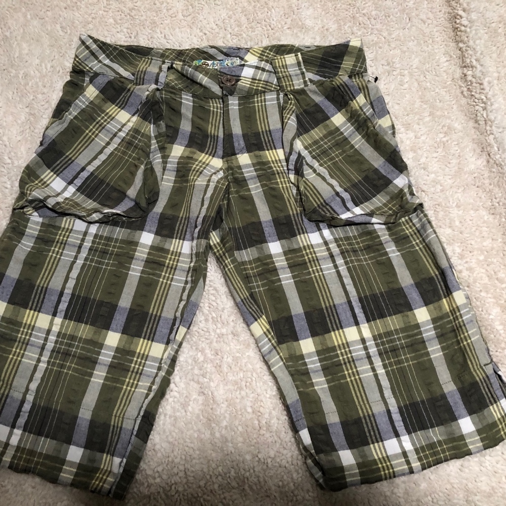 Split Brand Plaid Jeans 100% Cotton